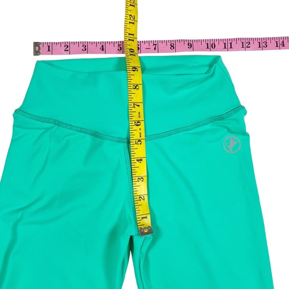 ABS2B Booty Pum Pum Ruched Bum Scrunch Cropped Fitness Leggings Mint Green, S - Picture 7 of 8